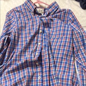 Kids Blue and Red Plaid Shirt